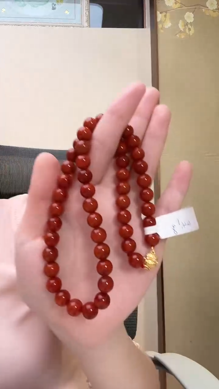 颈饰未镶嵌南红玛瑙项链