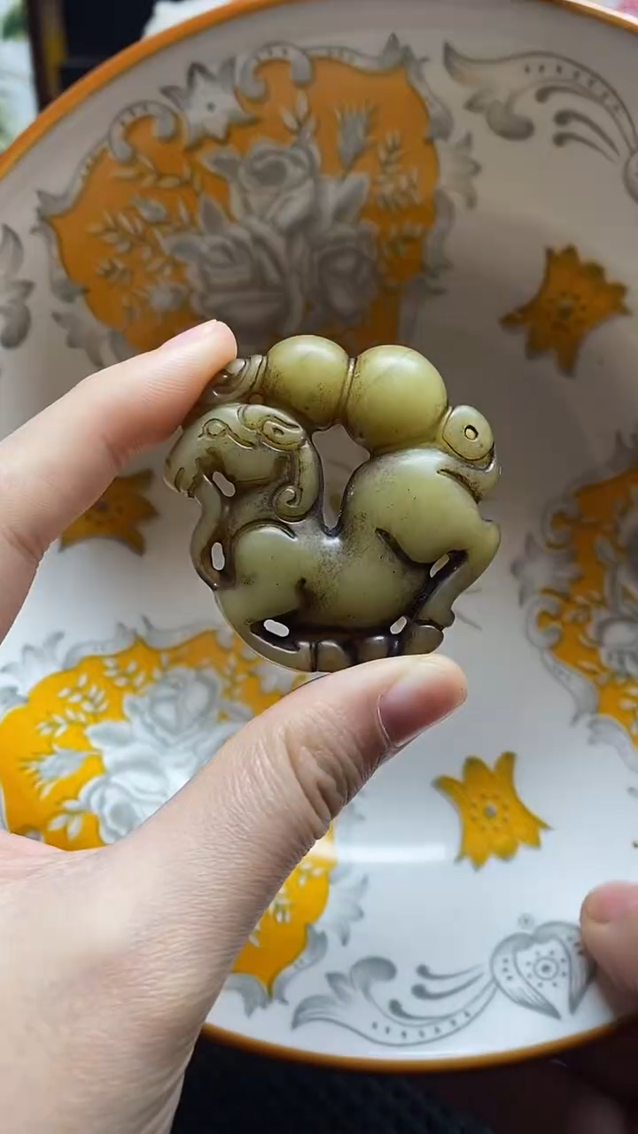 【闪购商品】瓷片瓷片 瓷器 摆件1个