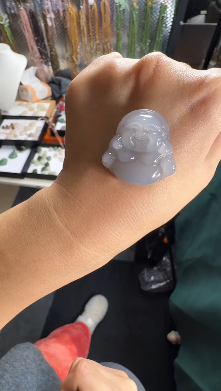 【闪购商品】和田玉颈饰未镶嵌30烟紫佛公