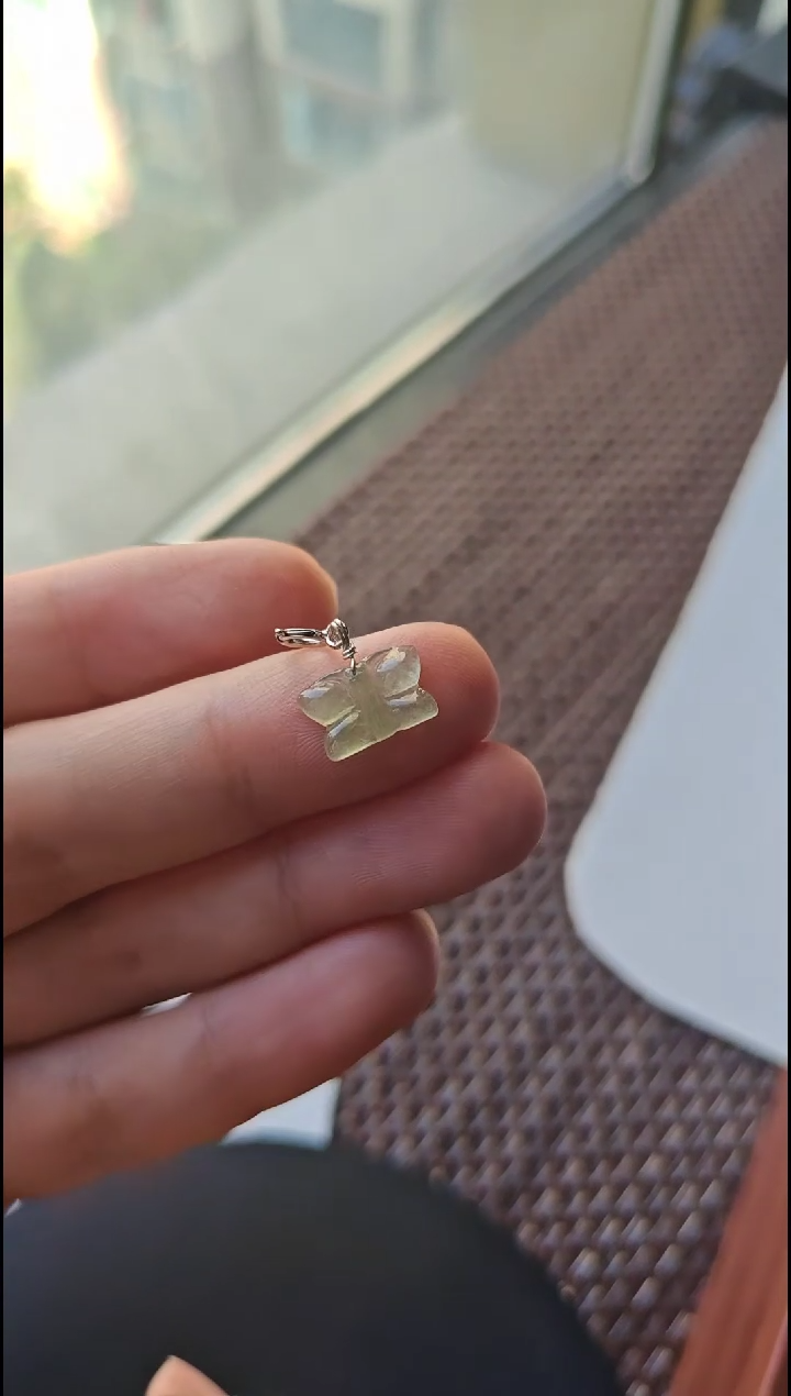 【闪购商品】翡翠颈饰银S925镶嵌翡翠颈饰S925银镶嵌