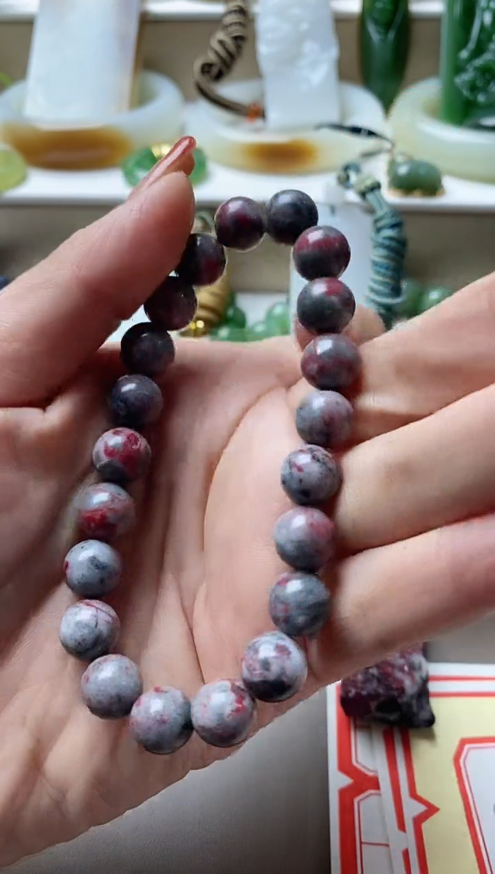 天然辰砂鑫*桐手串