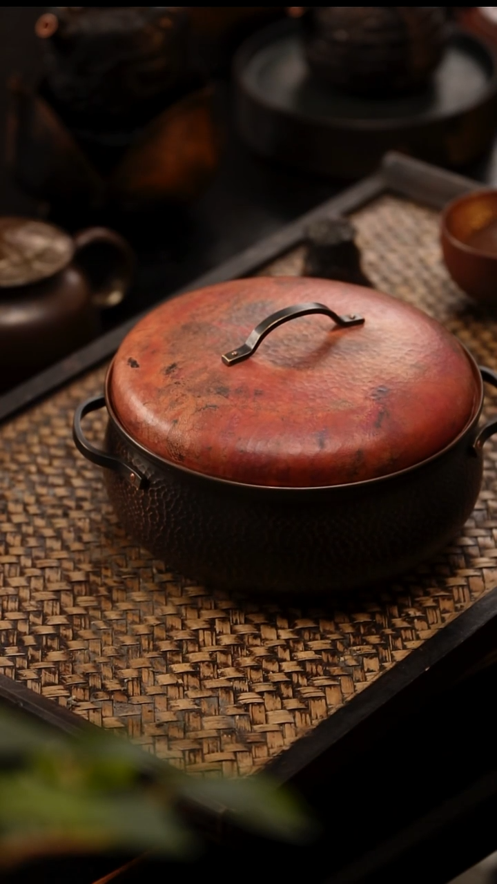 -**-16分圆肚锅  春喜铜