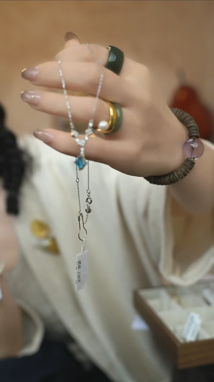 无链子925银蕾丝