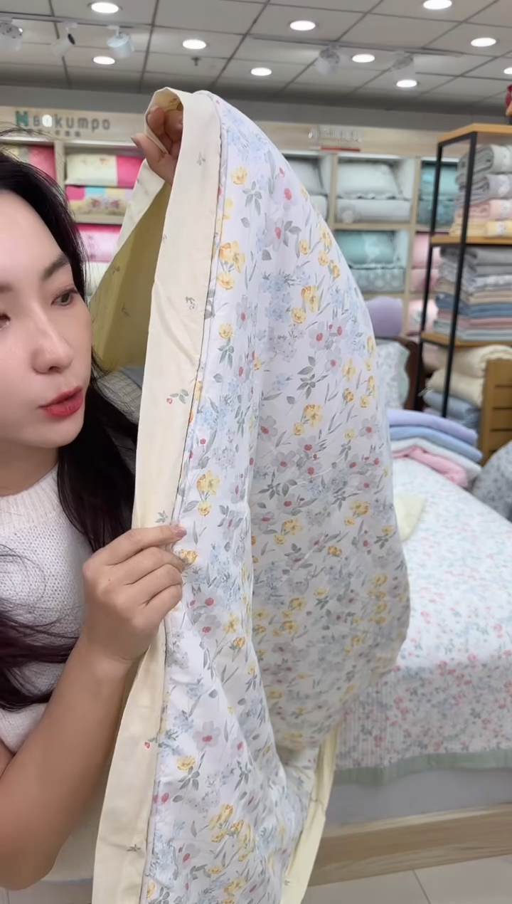 棉馨花影活套被 2.0*2.3 黄花 孤品