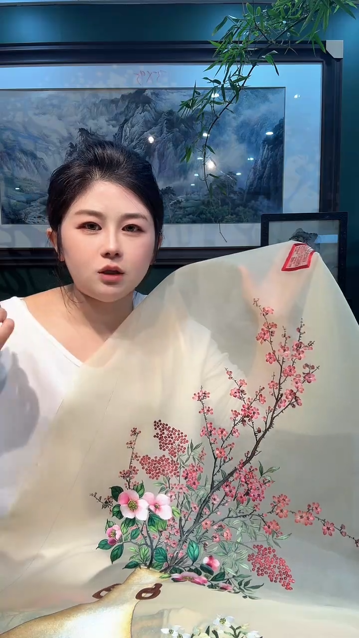 横款阿*非遗苏绣手工刺绣装饰画不包邮
