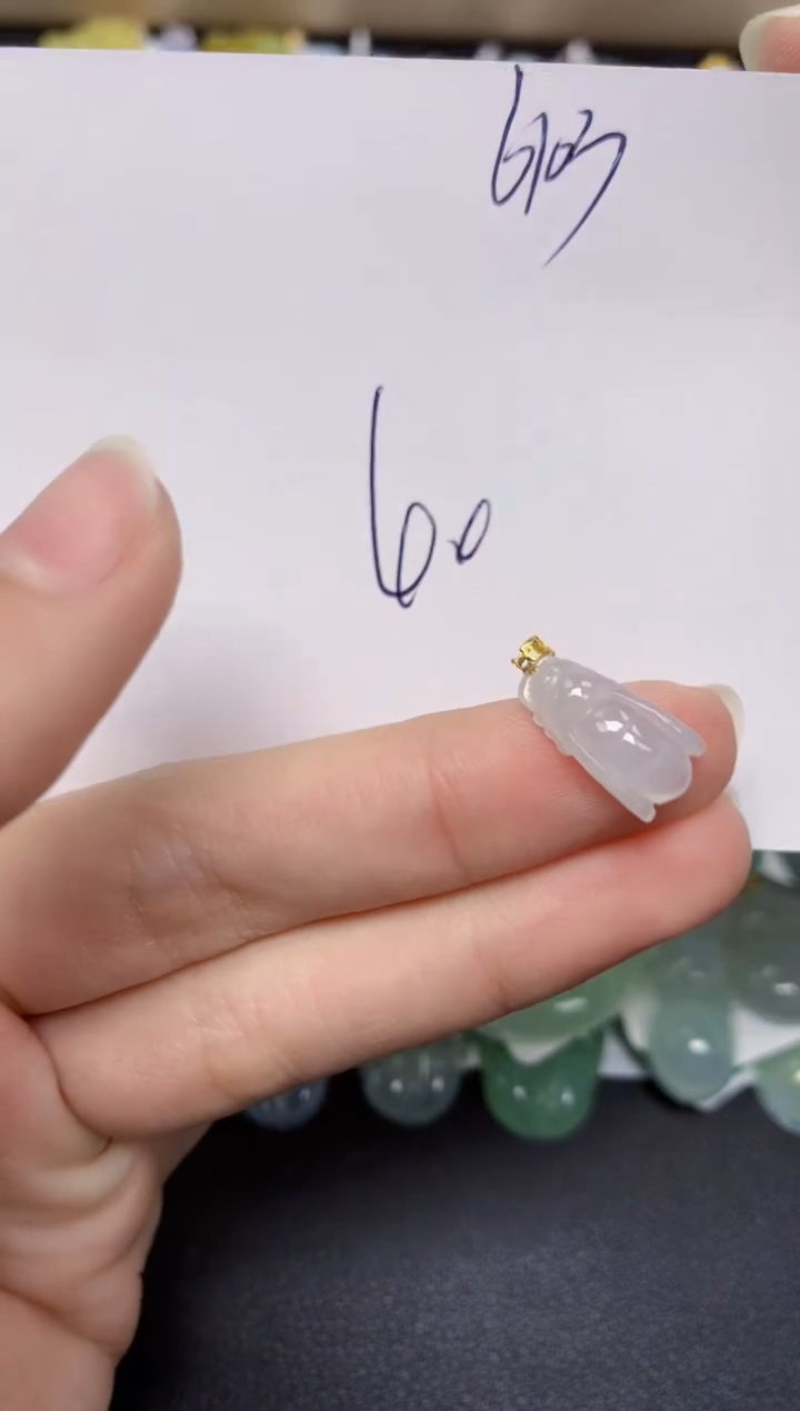 【闪购商品】翡翠颈饰18K金镶嵌 天然翡翠A货