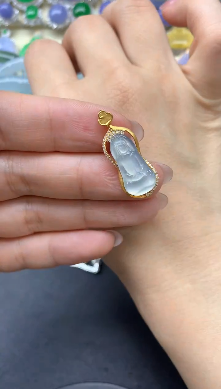 【闪购商品】翡翠颈饰18K金镶嵌192-中国好珍宝