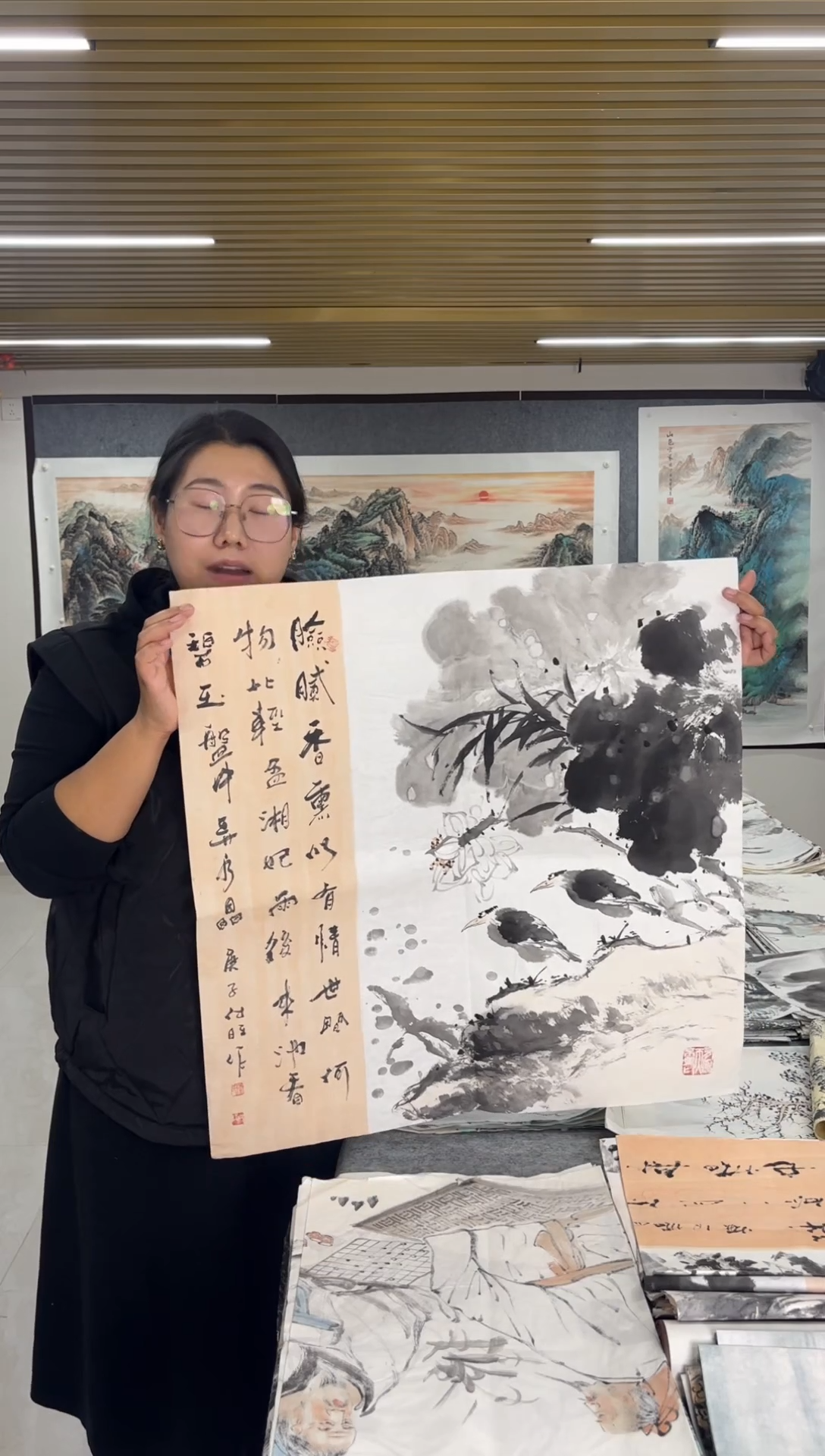 国画丹青专属福利-陈付旺墨荷