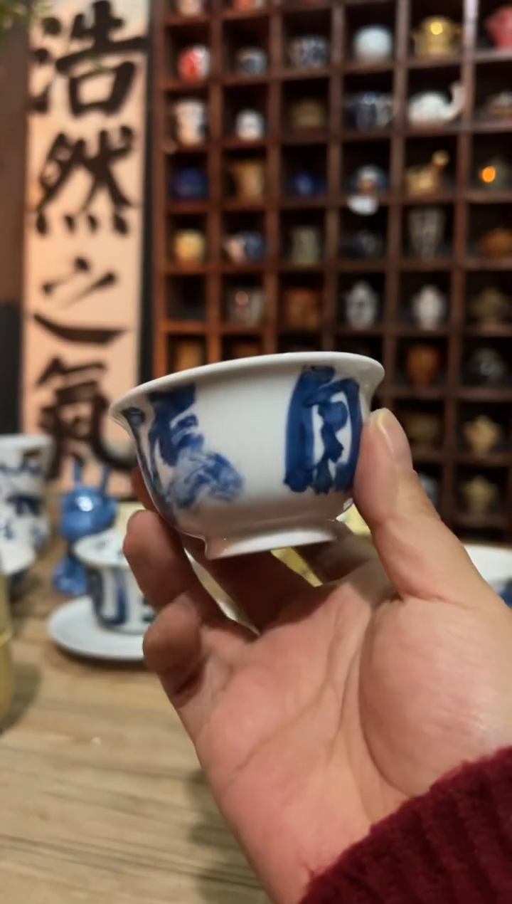 【闪购商品】观云听雨原创手绘茶具道法自然