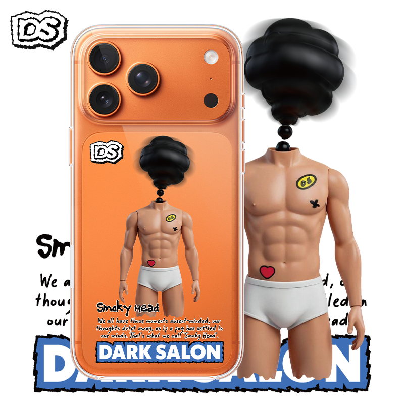 DARK SALON主理人合作-肌肉男玩具适用iPhone14-17磨砂全包手机壳