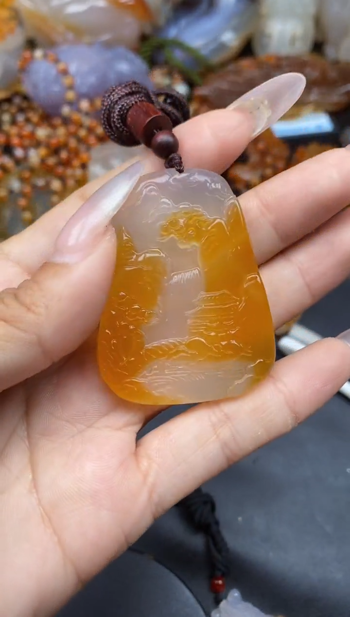 【闪购商品】玛瑙/玉髓颈饰合金ll