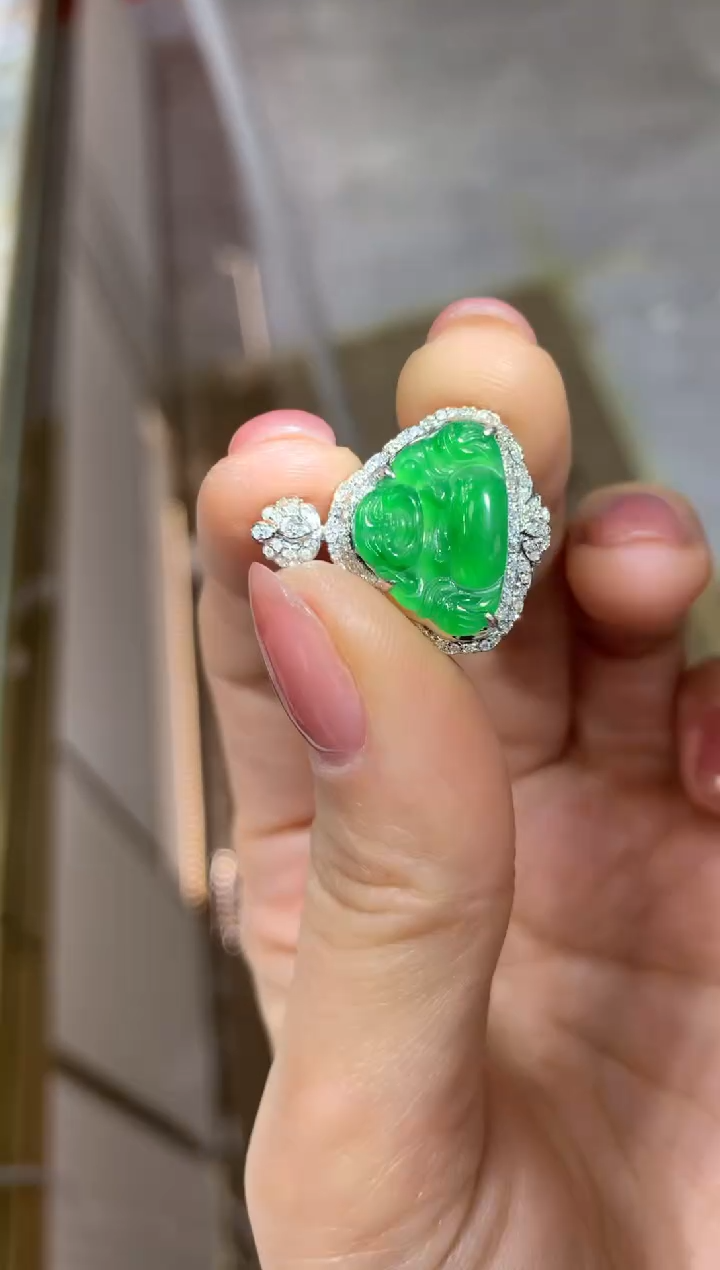 【闪购商品】翡翠颈饰18K金镶嵌|不退不换