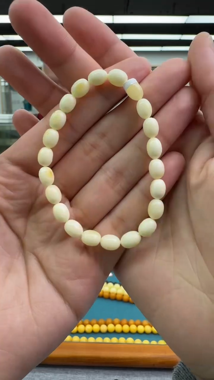 【闪购商品】琥珀手串银S925镶嵌秒拍号330