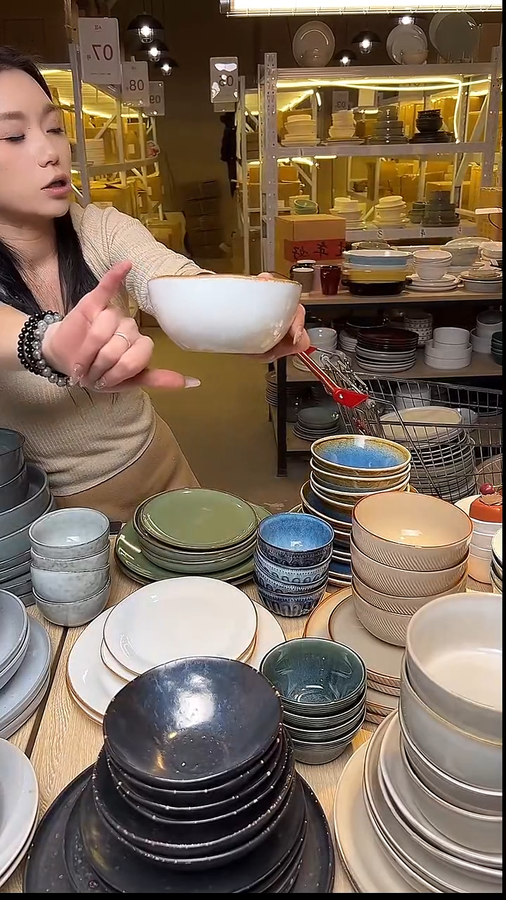 瓷133外贸尾货窑变釉下彩默外微瑕