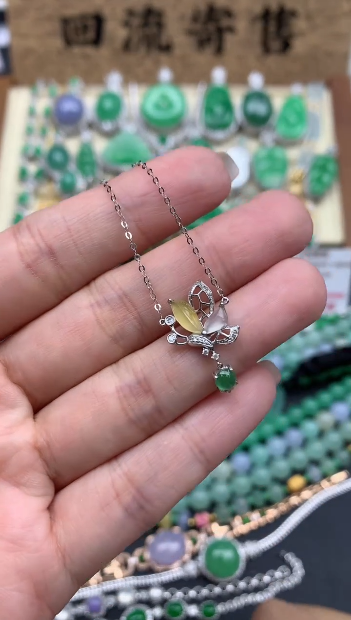 【闪购商品】翡翠颈饰18K金镶嵌254-中国好珍宝