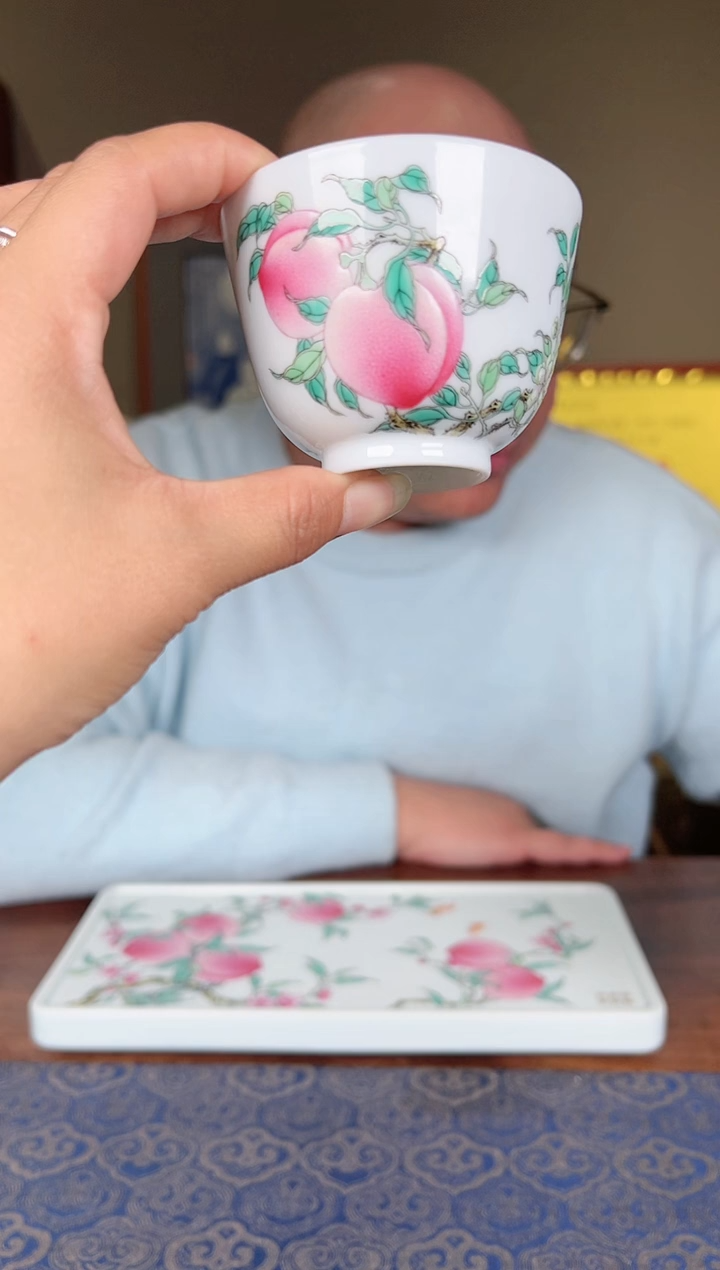 【闪购商品】徐窑双桃花神杯啊啊