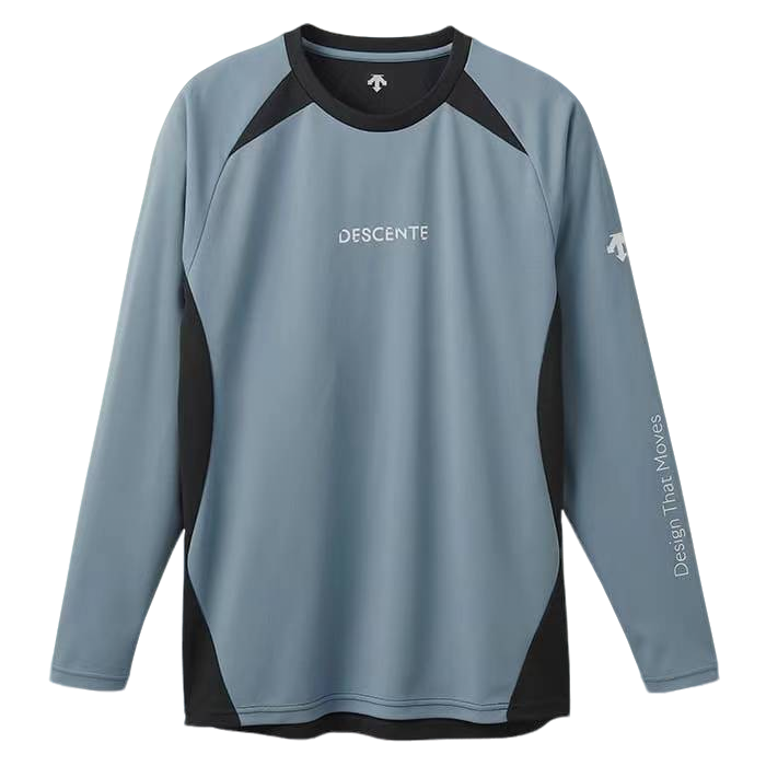 DESCENTE/迪桑特男女同款户外休闲打底保暖圆领弹力春秋长袖