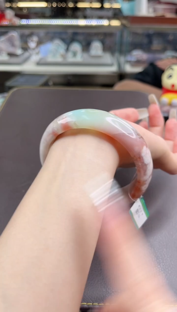 未镶嵌手镯石英质玉尘*丷圈口（赠品镯心）