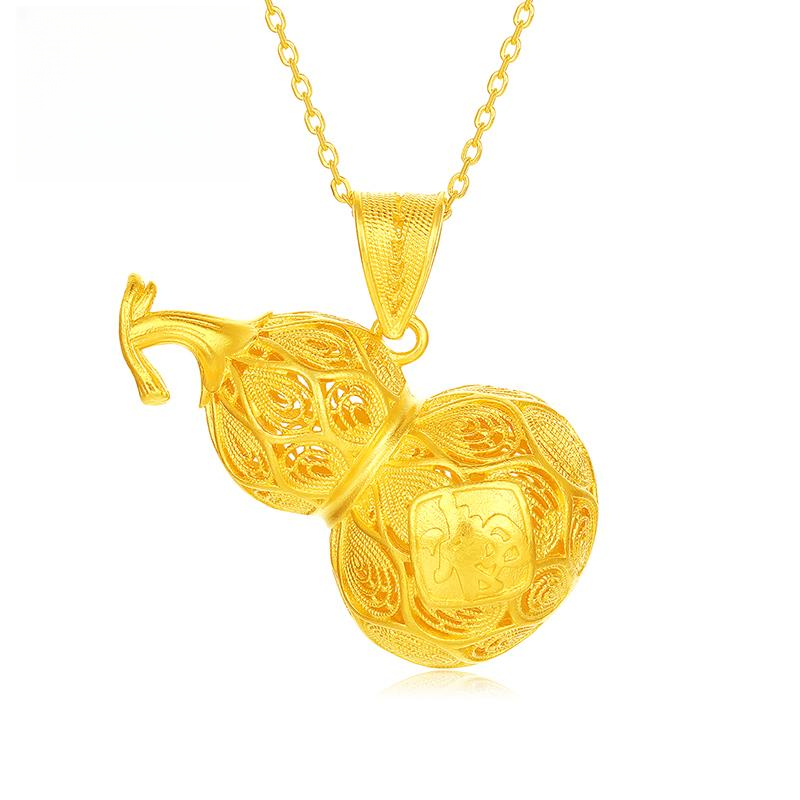 吊坠足银 【欣欣专享】足银花丝葫芦吊坠YDZ691