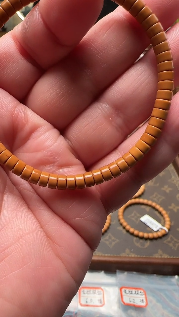 手串橄榄核老挝核尖药片单圈5.0mm