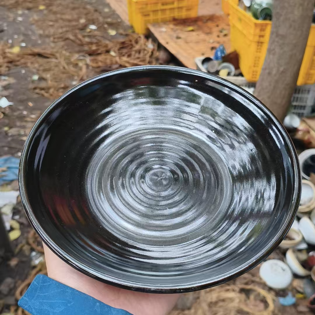 特价瑕疵，黑色茶盘2只