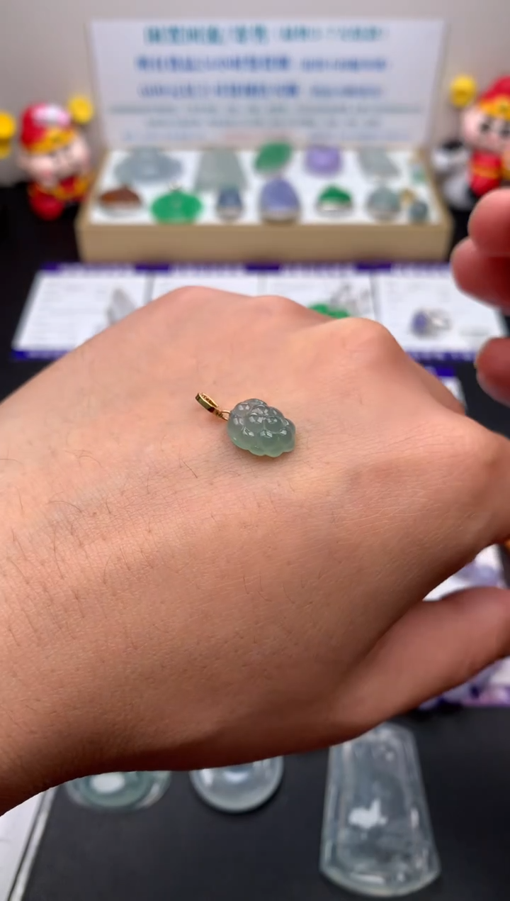 【闪购商品】定制翡翠18K金镶嵌模式推广期24小时鉴赏期