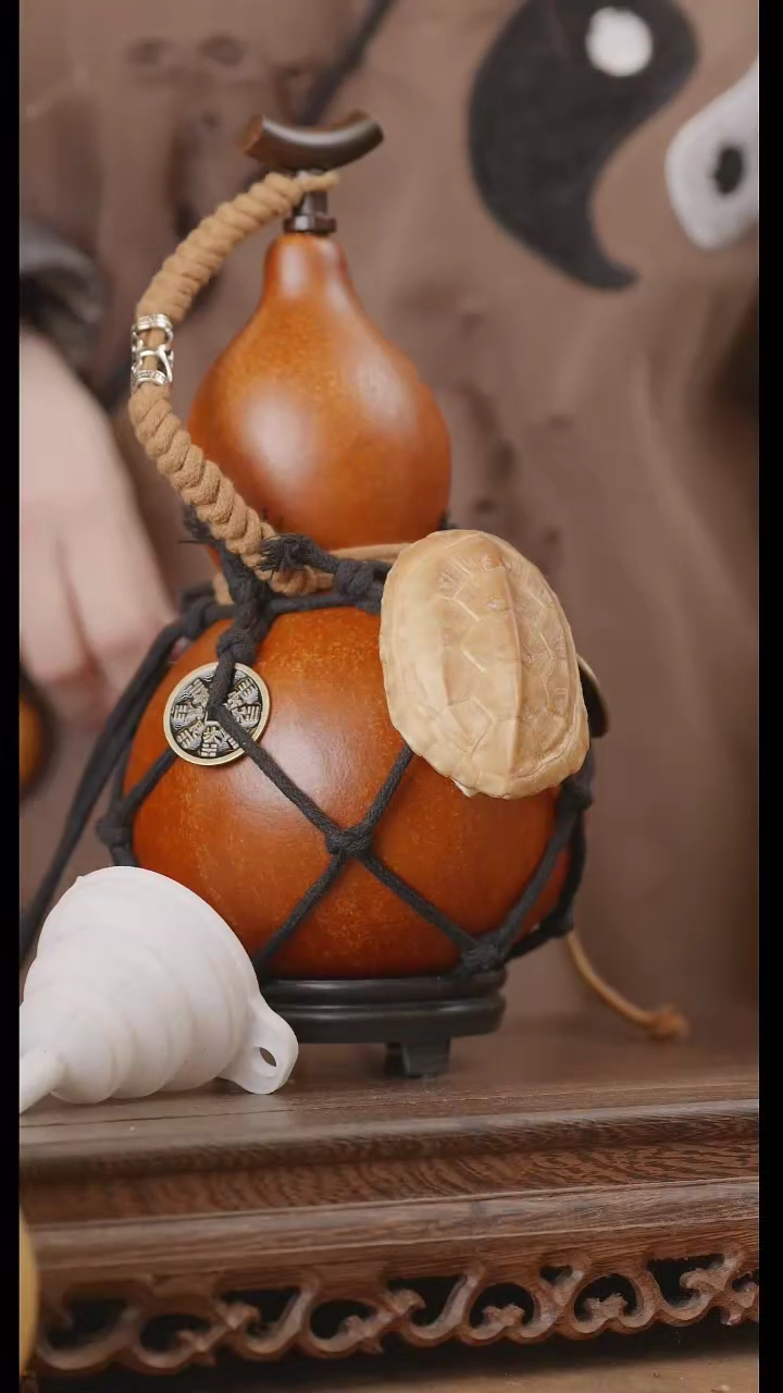 【闪购商品】114号精品天然大漆工艺防渗内胆酒葫芦~