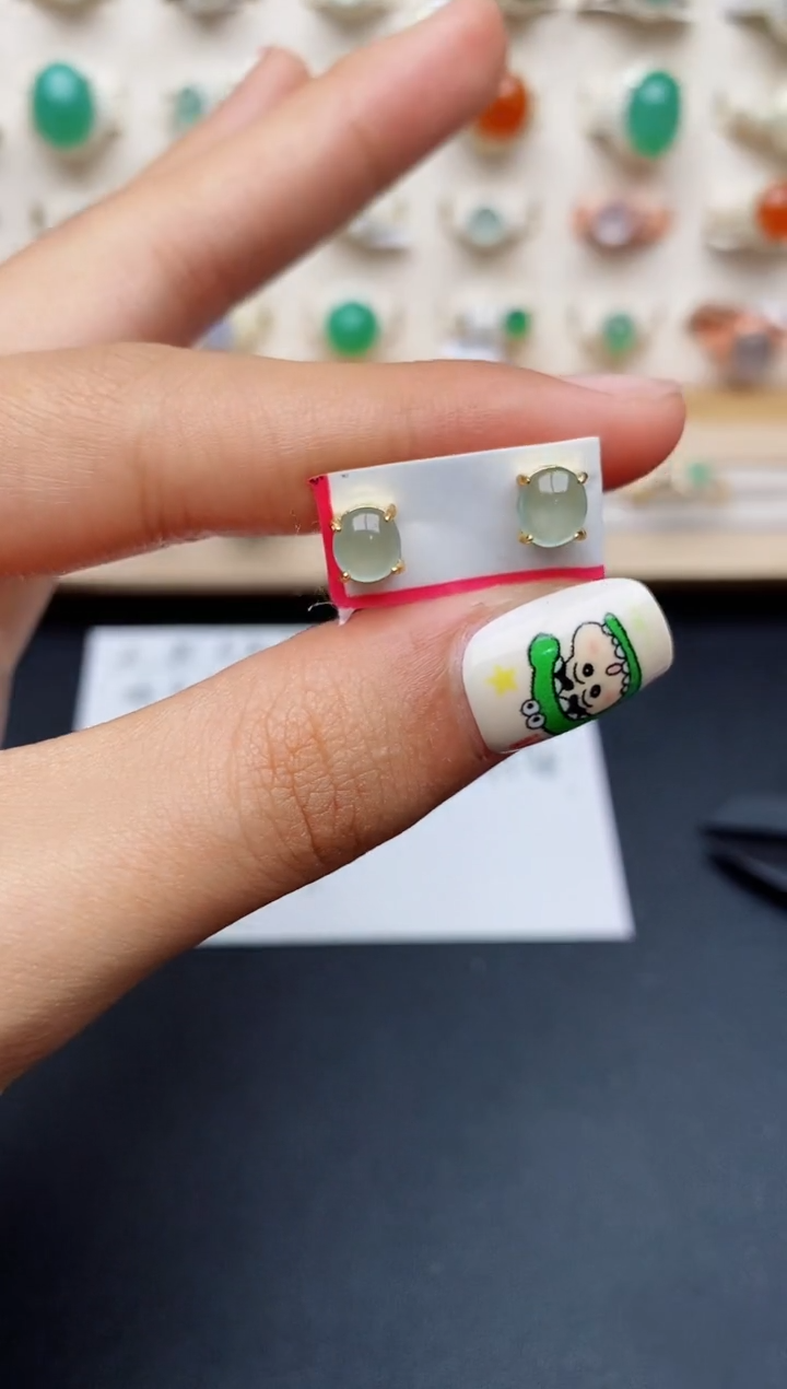 【闪购商品】翡翠戒指银S925镶嵌缅甸翡翠