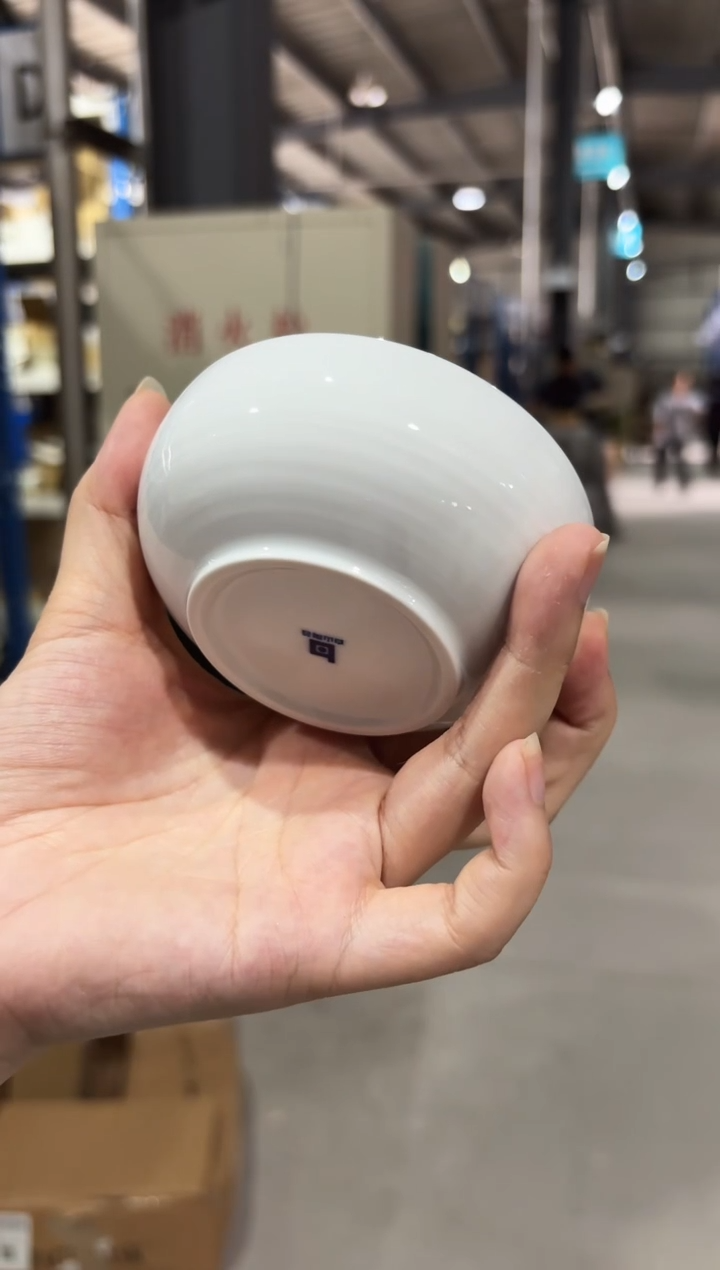 瓷白山 茶碗（白磁千段）