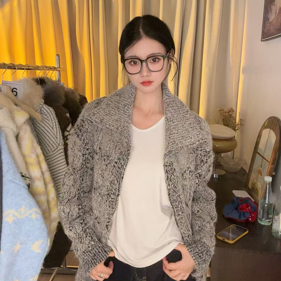 1-15号绵羊毛衣针织加厚宽松慵懒气质百搭时尚秋冬潮