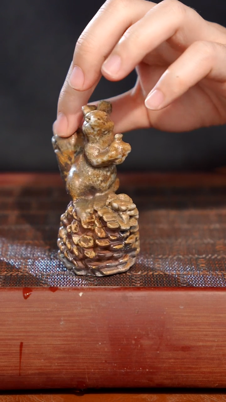 陶瓷奢瓷/瑞寅柴烧茶器（茶宠）981微瑕