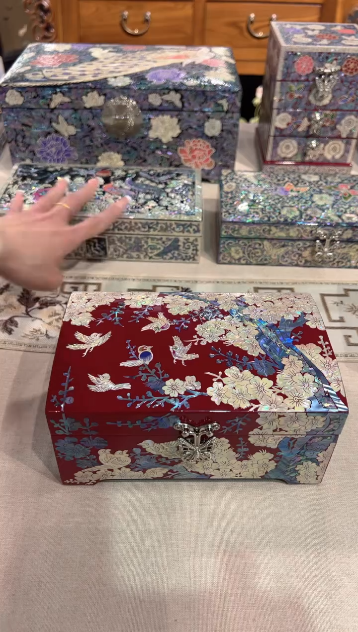 【闪购商品】按扣彩贝底·弘贝雅螺钿漆器文化馆