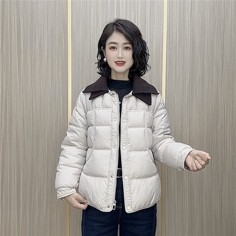 2025冬季新款保暖短款棉衣外套女气质显瘦休闲上衣