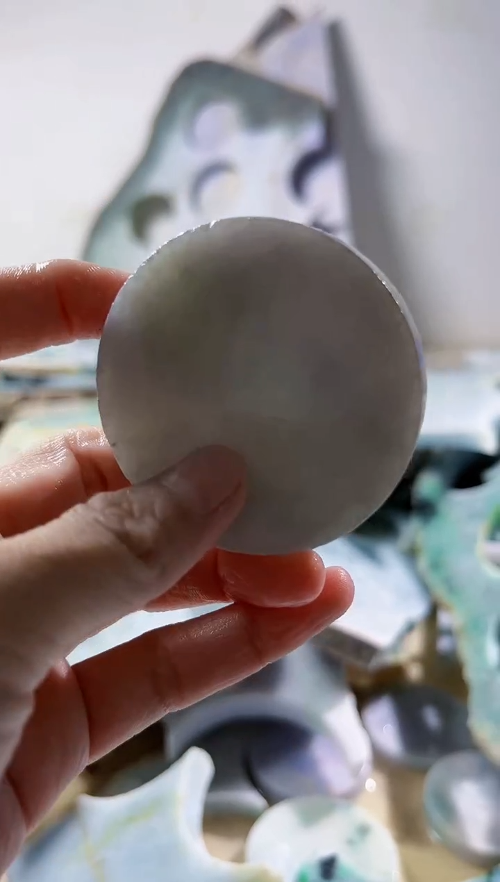 翡翠裸石缅甸翡翠A货柠7303