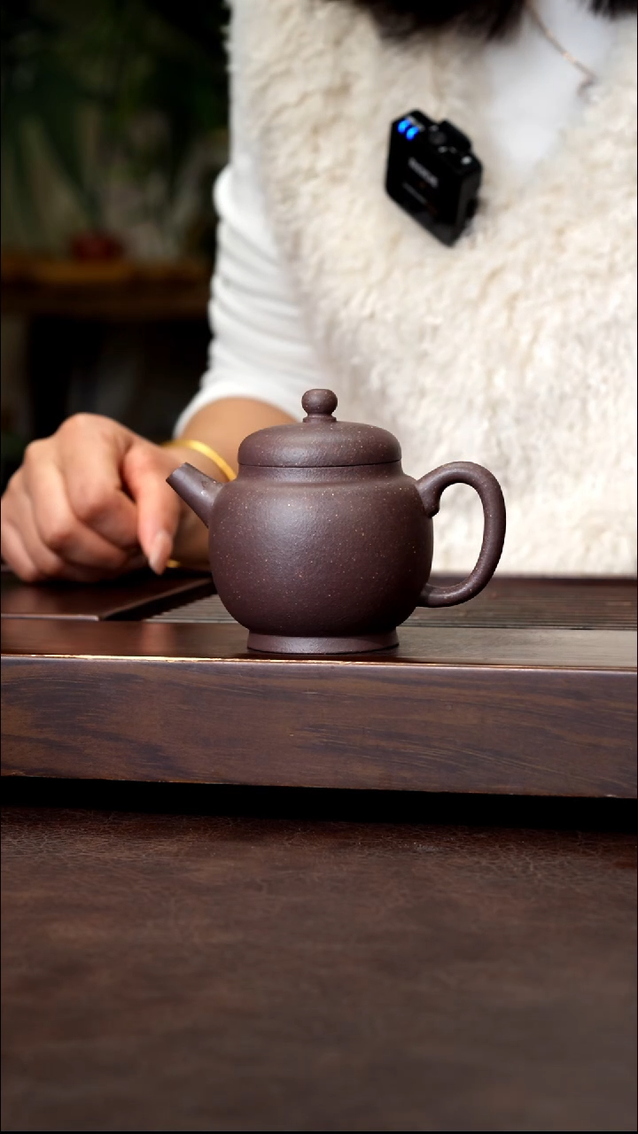 茶壶紫砂天青粗砂宫灯170cc左右