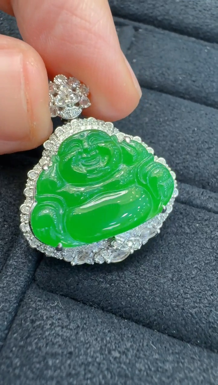 【闪购商品】翡翠吊坠(不含链)18K金镶嵌多样性团购发一件