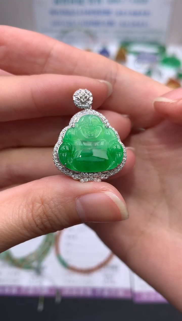 【闪购商品】定制翡翠18K金镶嵌模式推广期24小时鉴赏期