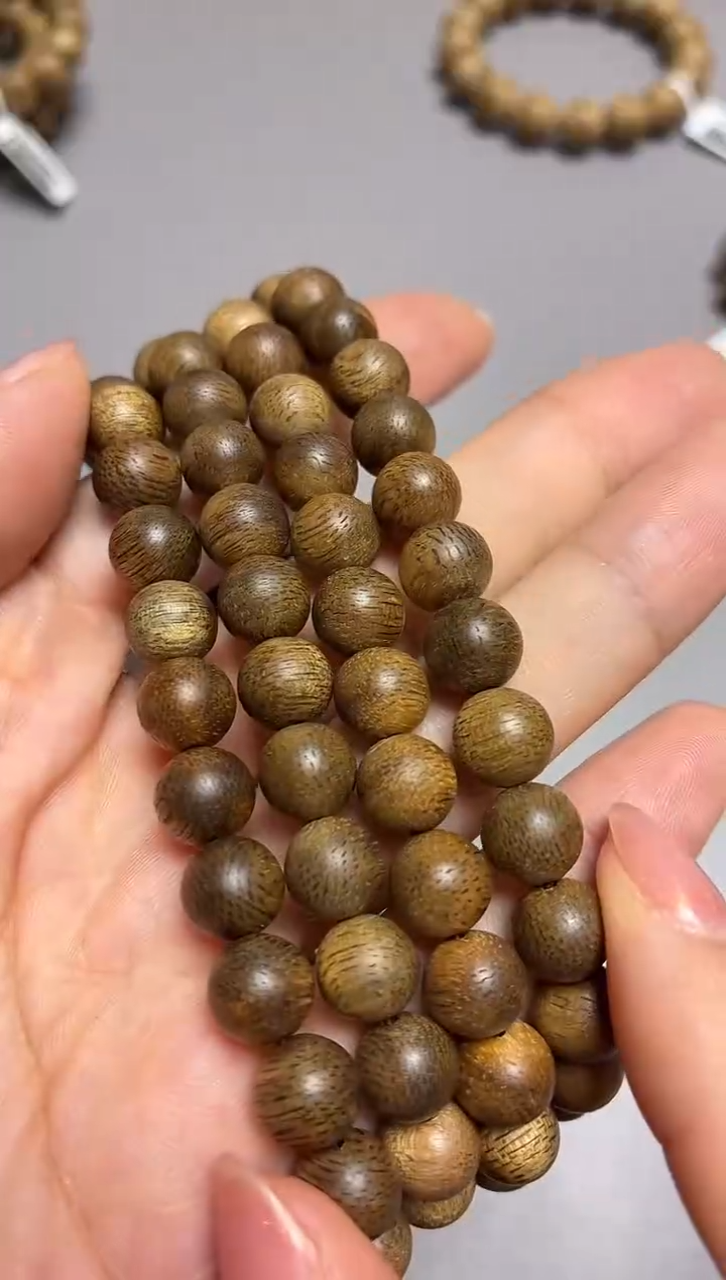 沉香手串文莱圆珠长串0.8多样性发其一