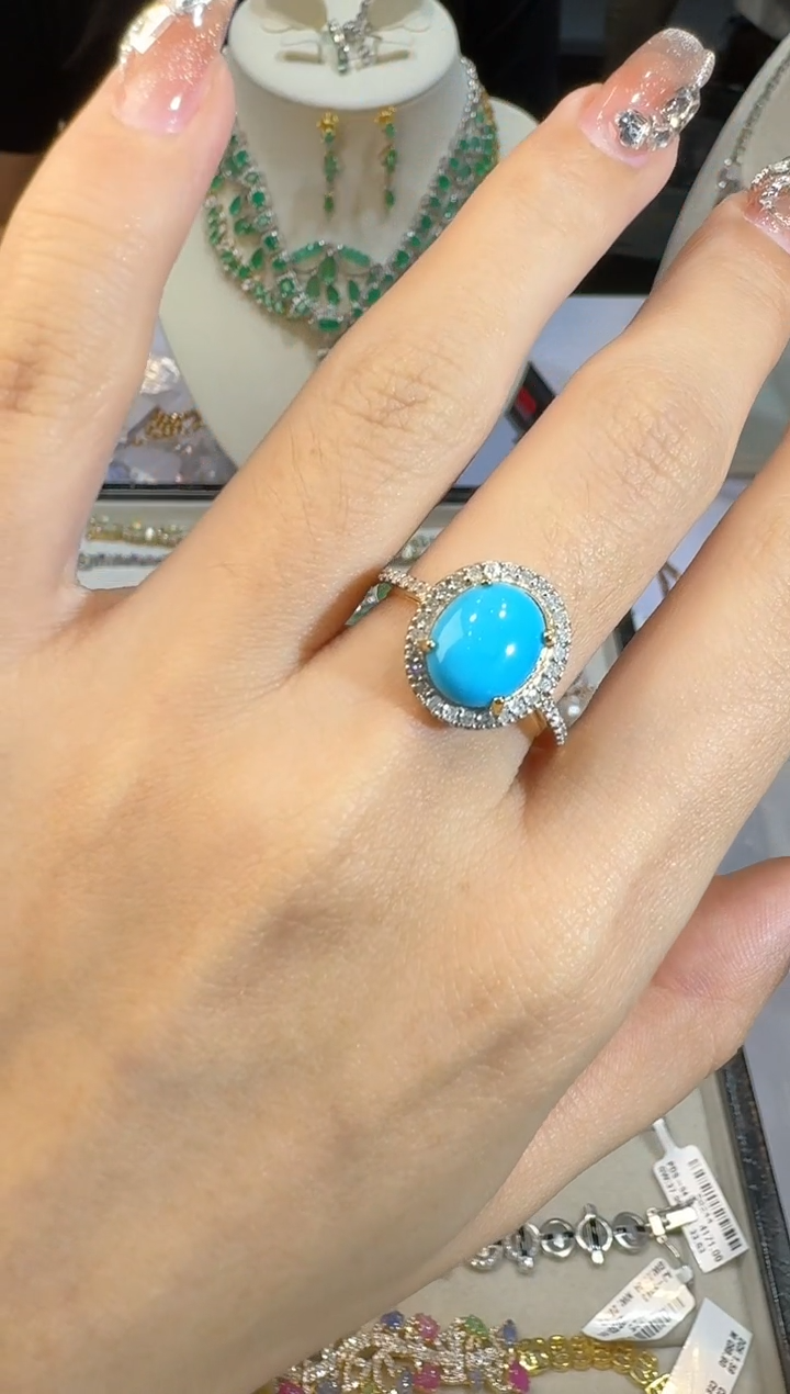 【闪购商品】定制绿松石未镶嵌戒指