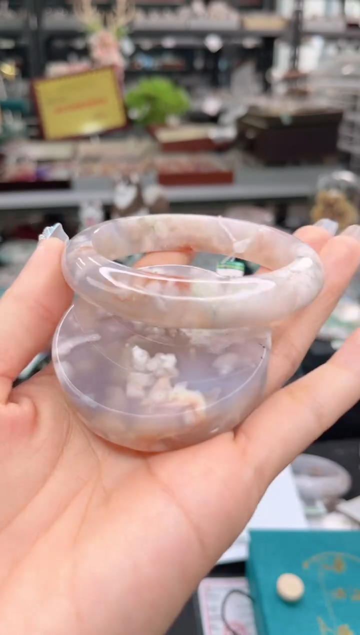 【闪购商品】石英质玉手镯未镶嵌57圈口（赠品镯心）3571169