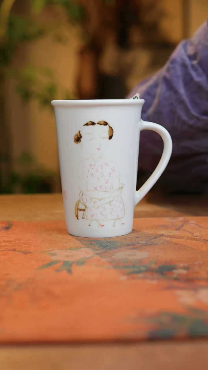 【闪购商品】瓷片1473景德镇手工手绘釉下彩高温瓷