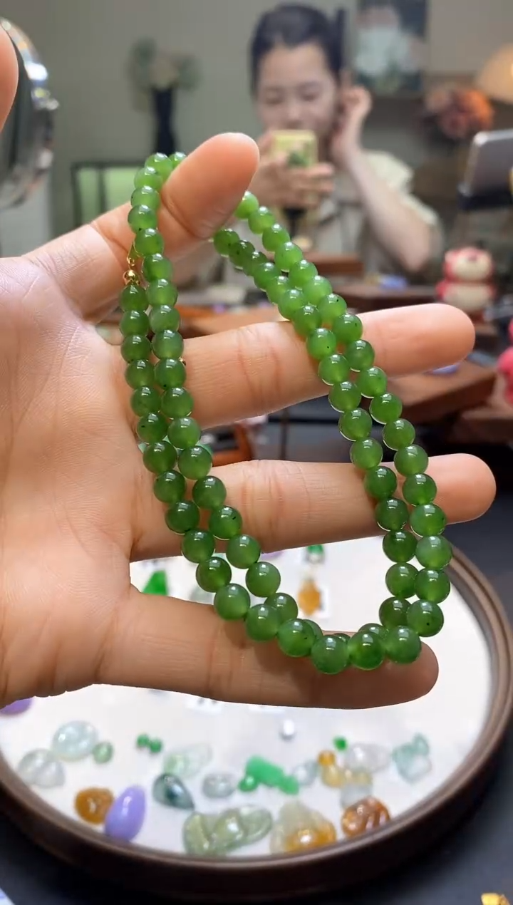 未镶嵌和田玉手链珠链