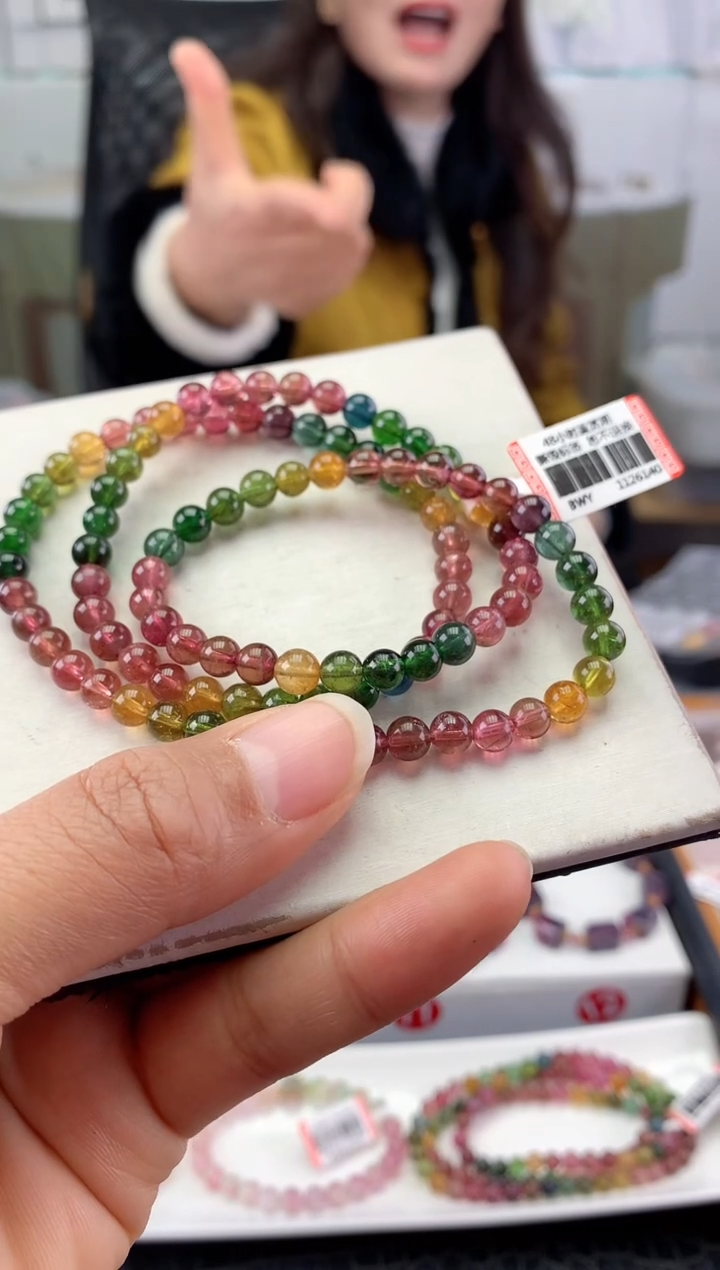 未镶嵌手串碧玺多样性发一条