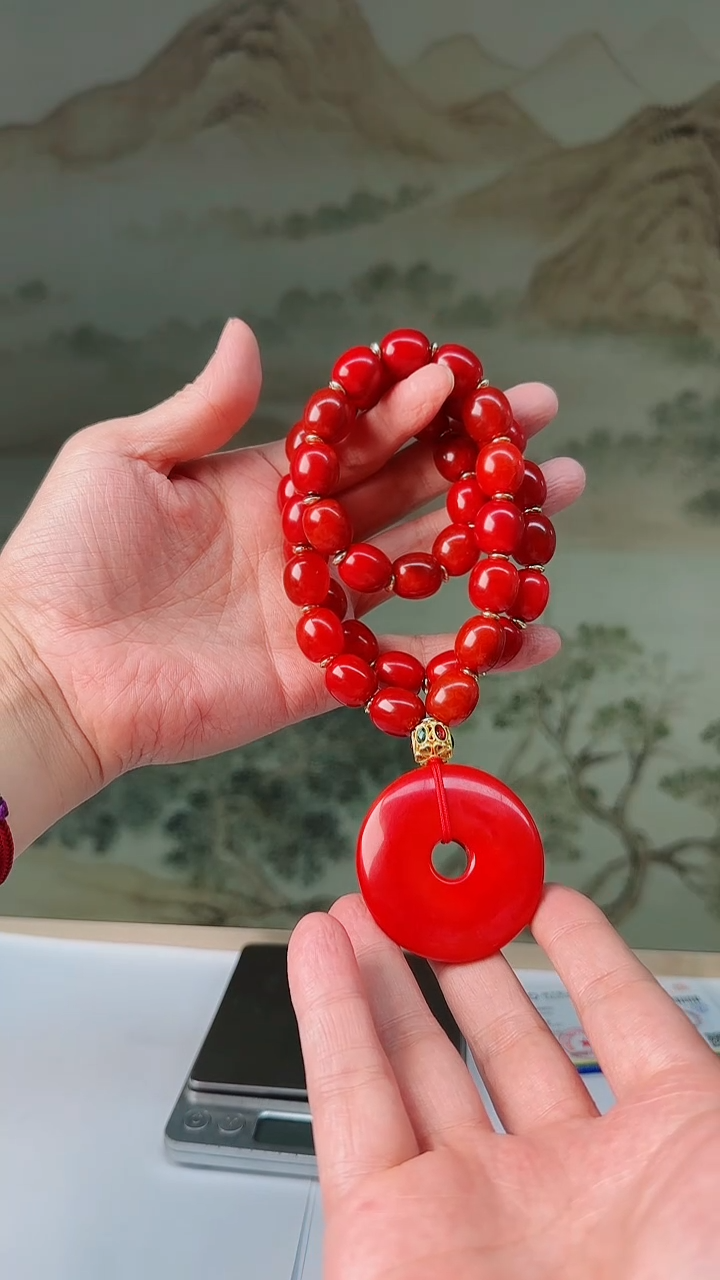 手饰玛瑙未镶嵌天地玄黄赤血龙珠平安扣多样性发一