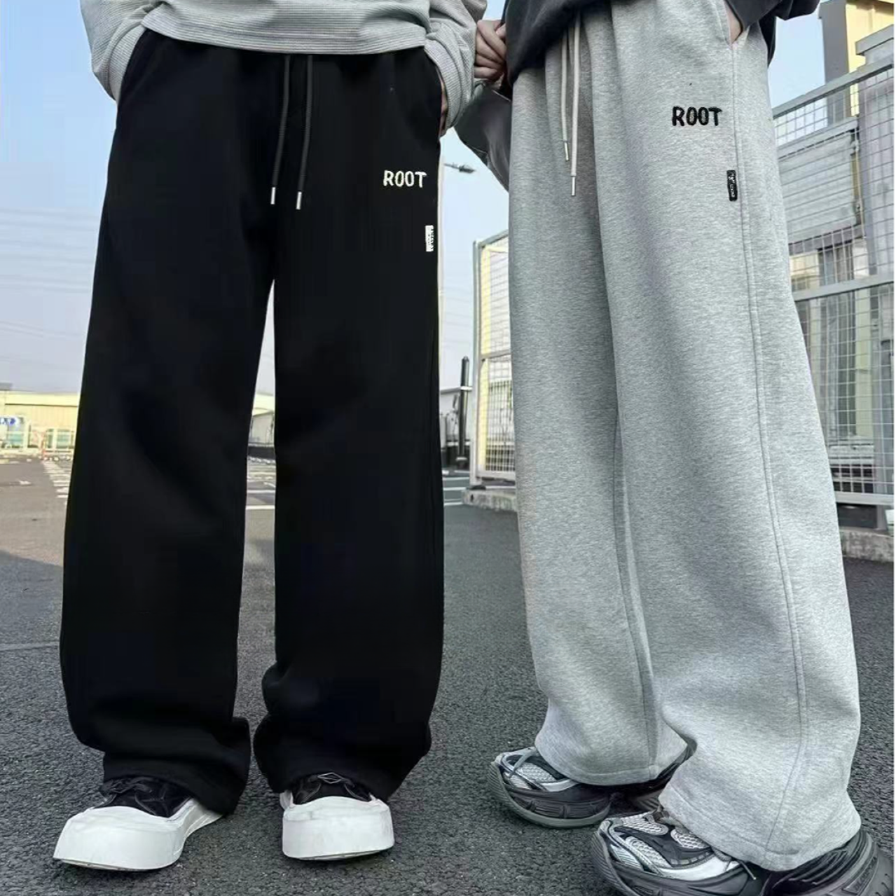 【601-650】秋款运动裤中大童卫裤青少年休闲裤大版抽绳宽松长裤子
