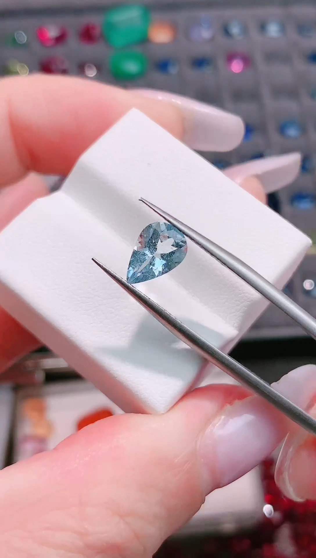 裸石海蓝宝石天然1.08ct