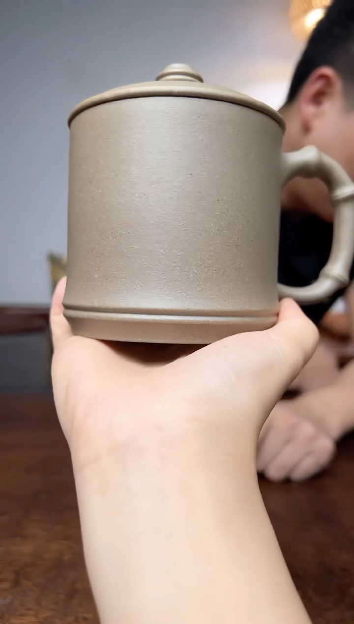 茶杯紫砂降坡高温竹节杯