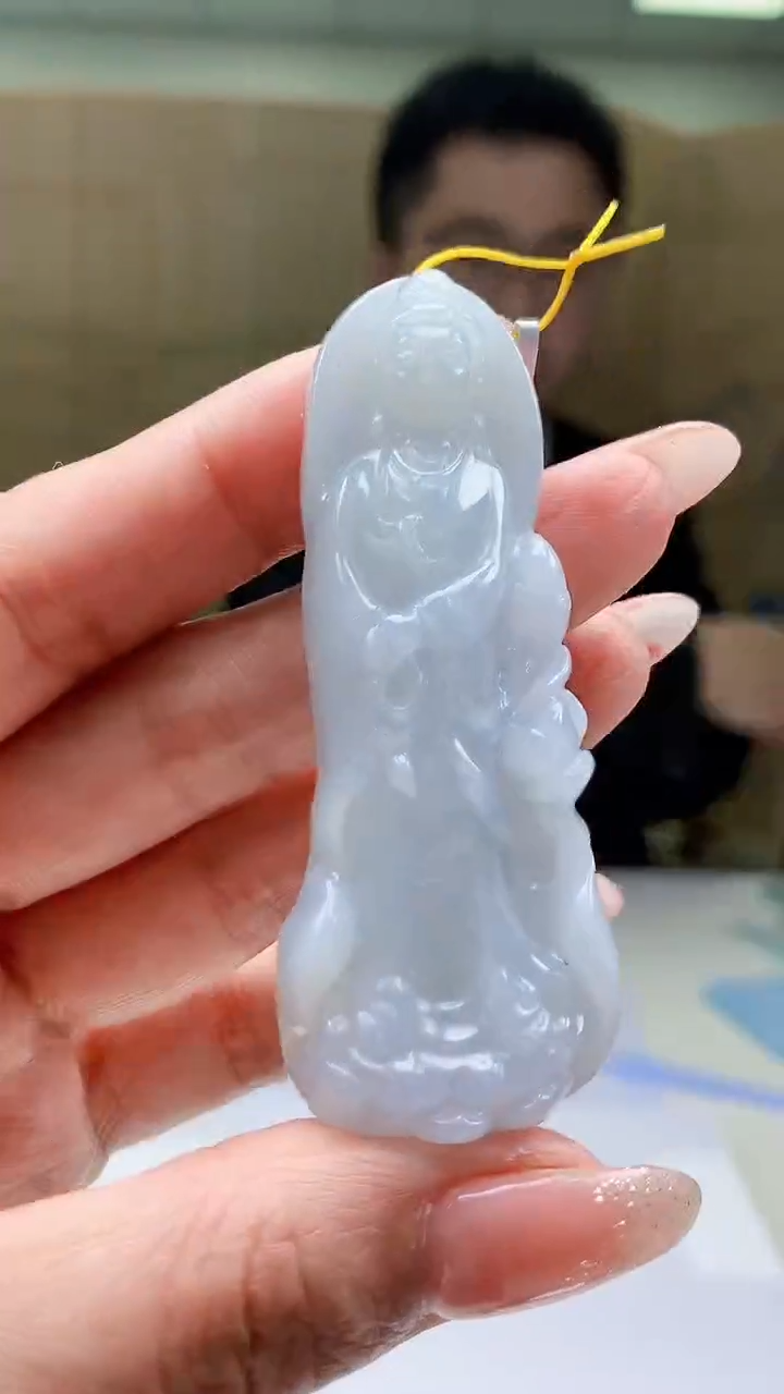 【闪购商品】定制翡翠未镶嵌5153MM-毛货挂件33