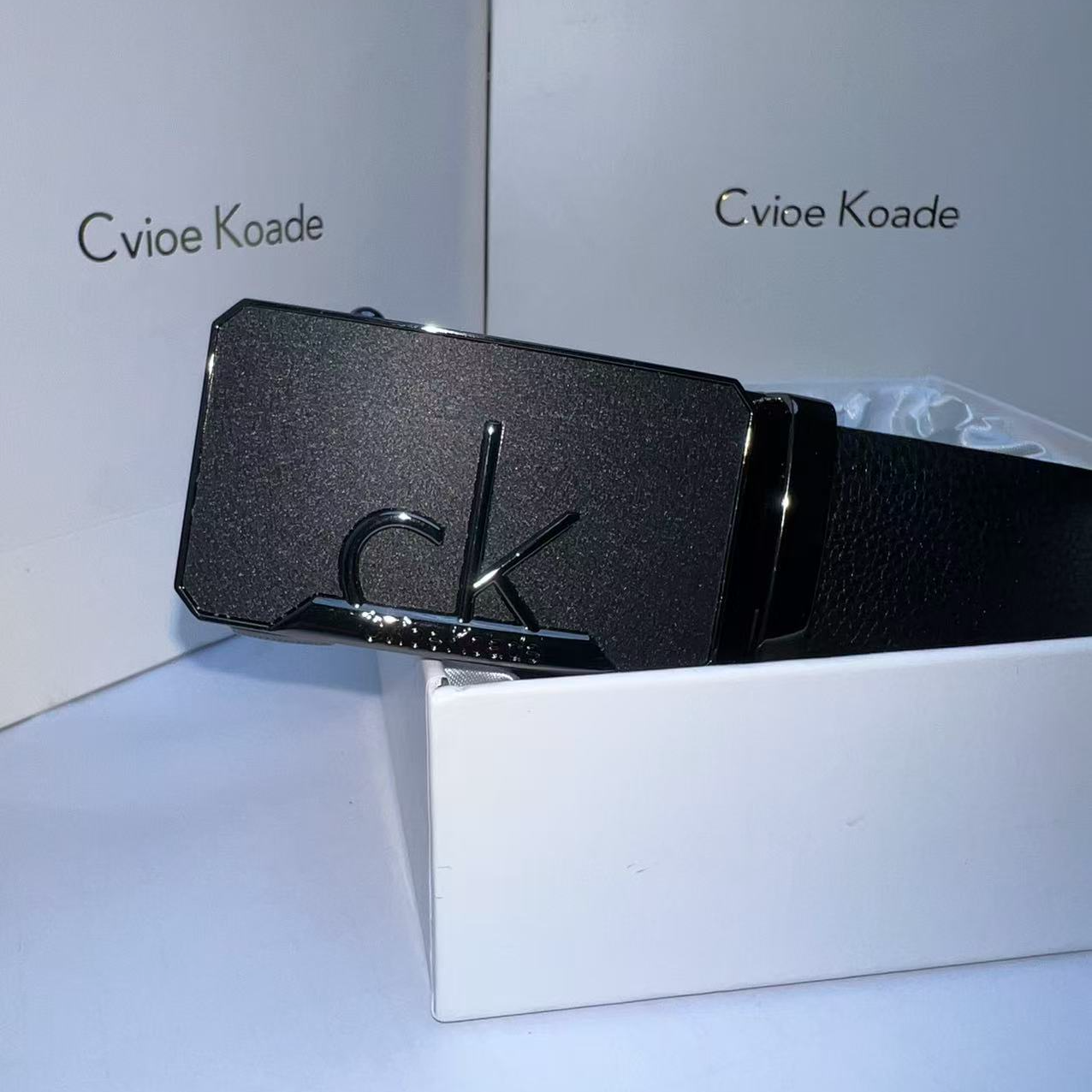 Cvioe Koade真皮头层牛皮皮带高档男士时尚休闲百搭