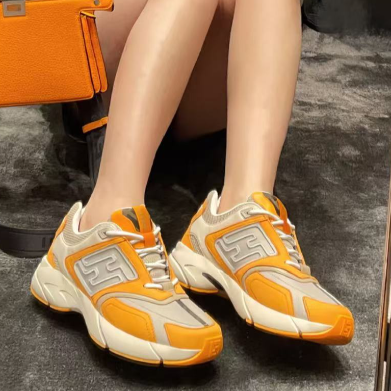 99新 FENDI/芬迪 Faster低帮系带运动休闲鞋/7/8码